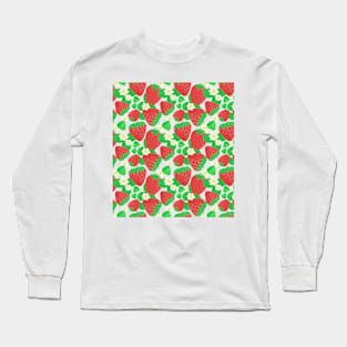 Strawberries pattern Long Sleeve T-Shirt